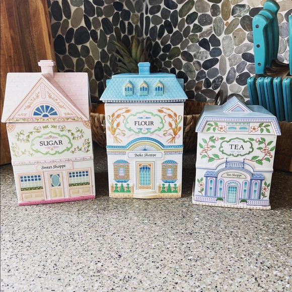 Lenox Other - Lenox Village canister set ‘flour, sugar, tea’ from 1990